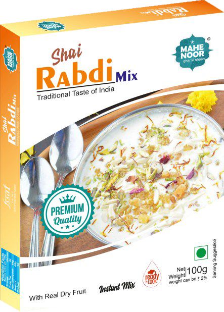 Mahe Noor 100gm Shahi Rabdi Mix, Packaging Type : Paper Box