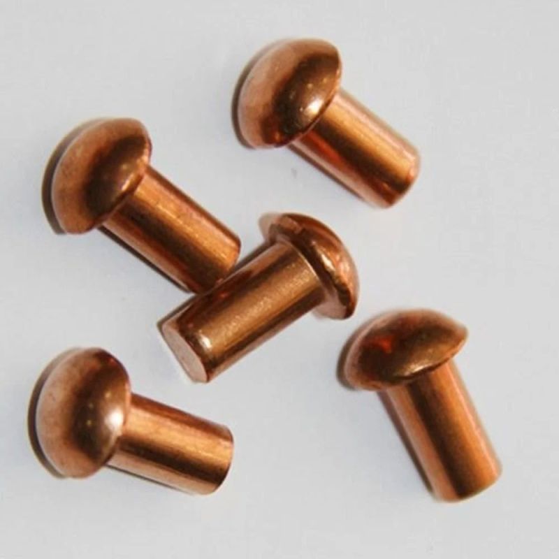 Polished Copper Contact Rivet for Fittngs Use