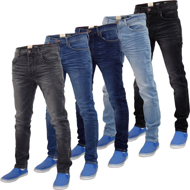 Faded Denim Mens Stretchable Jeans, Technics : Machine Made