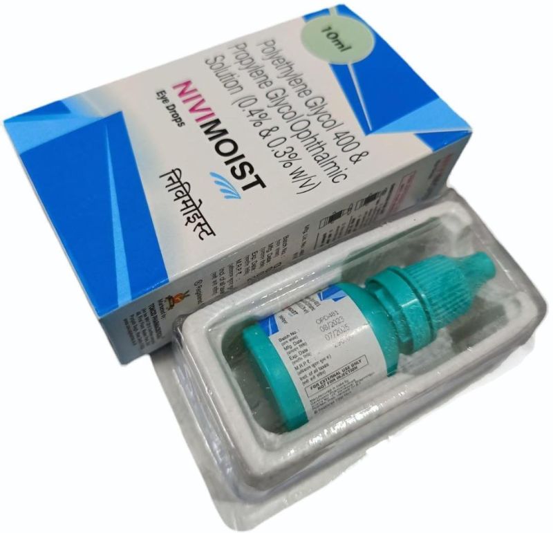 Plastic Nivimoist Eye Drops for Pupil Dilatation