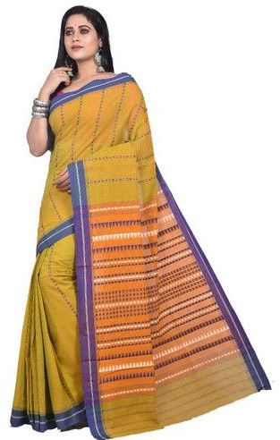 Handloom Cotton Saree, Speciality : Easy Wash, Shrink-Resistant