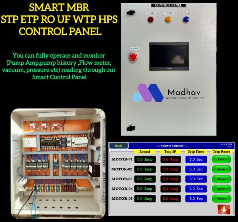 Sewage Treatment Plant Control Panel