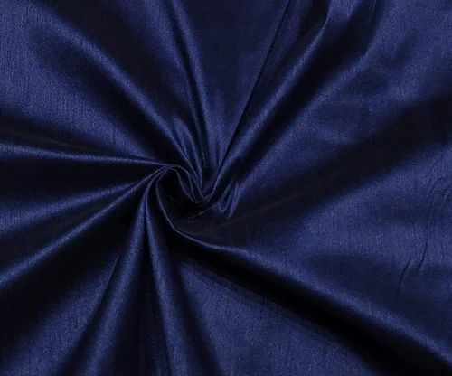 Blue Dupioni Silk Fabric