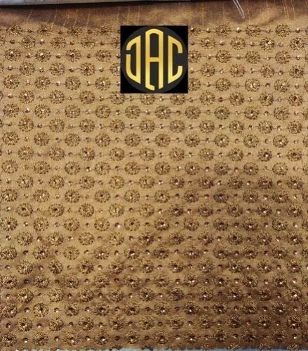 Golden Blouse Sequence Fabric