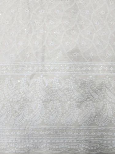 Hakoba PC Cotton Schiffli Embroidery Fabric