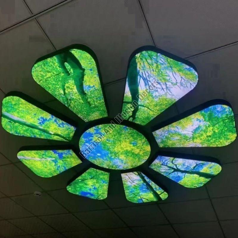 Flower Design Stretch Ceiling