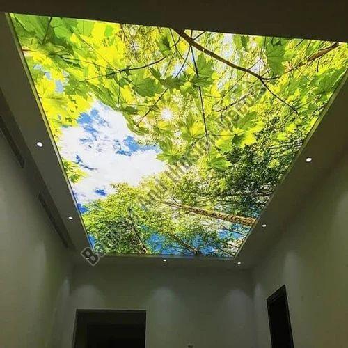 Flower Design Stretch Ceiling