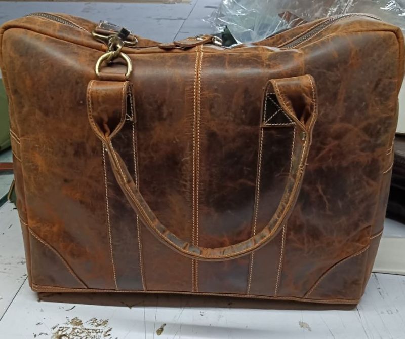 Fancy Brown Leather Laptop Bag