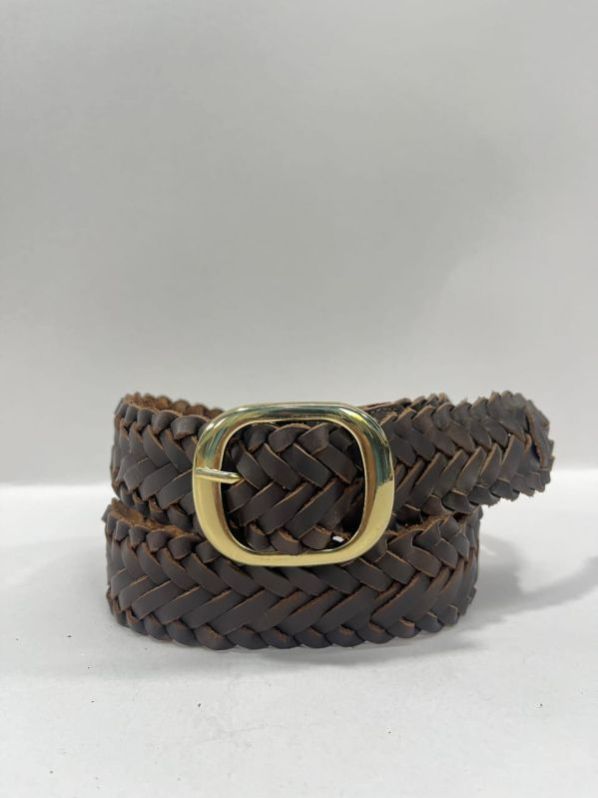 Ladies Braided Leather Belts