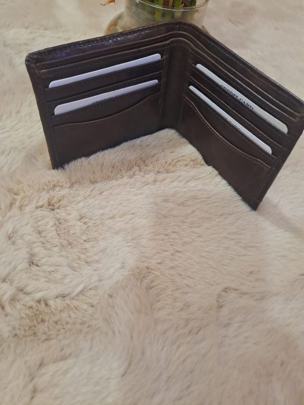 Mens Brown Pure Leather Wallet