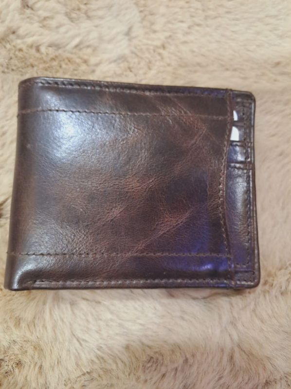 Mens Brown Stylish Pure Leather Wallet