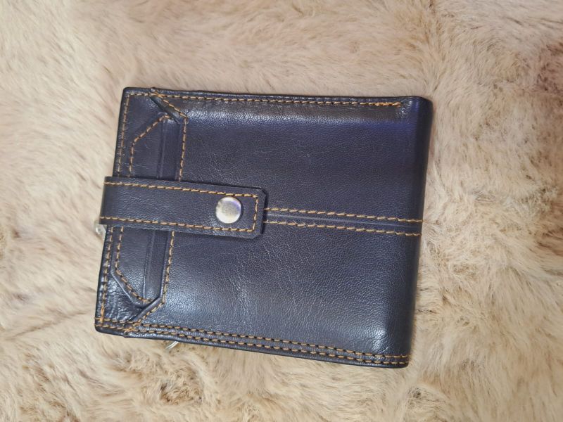 Mens Fancy Black Leather Wallets