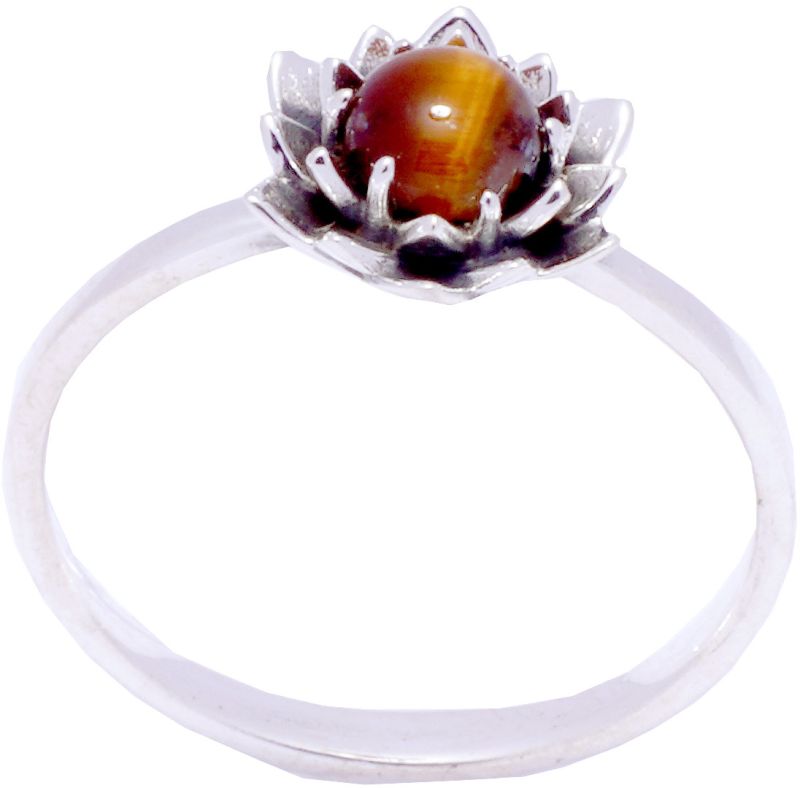 Fancy Cats Eye Silver Ring