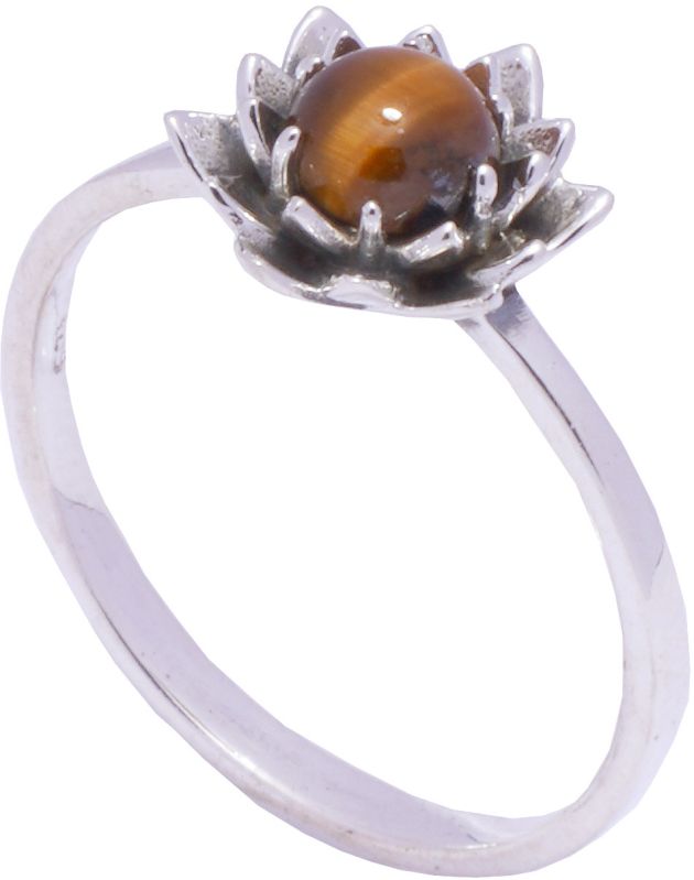 Fancy Cats Eye Silver Ring