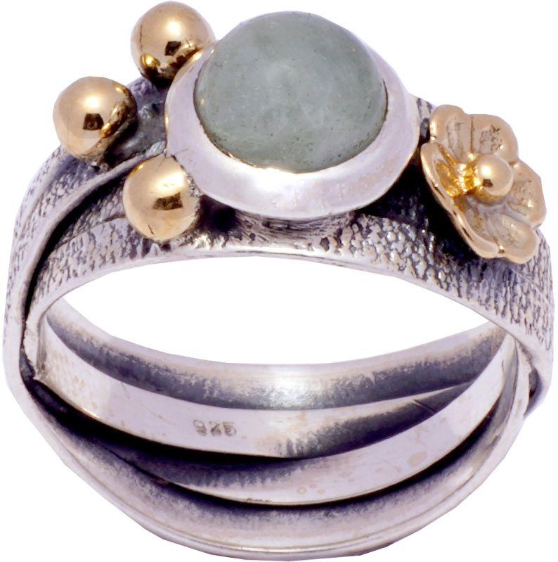 Natural Cats Eye Silver Ring