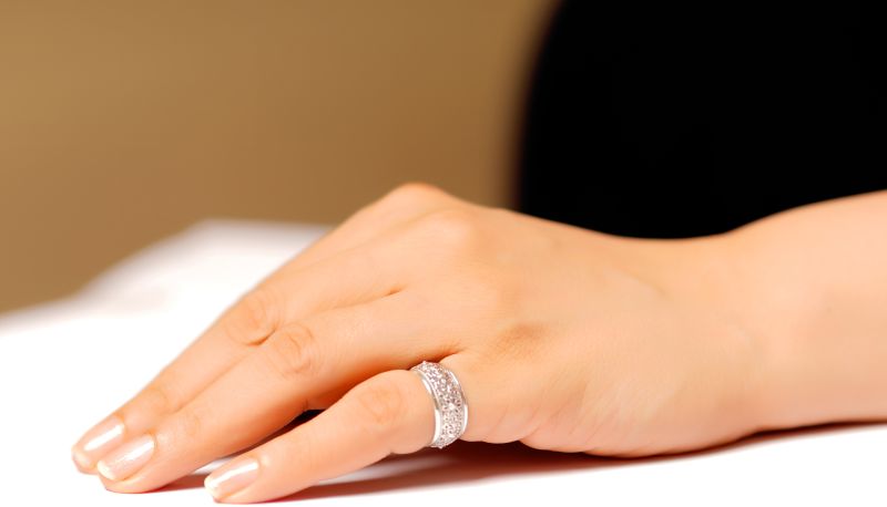 Modern Silver Band Ring