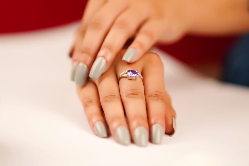 Stylish Zircon Sterling Silver Ring