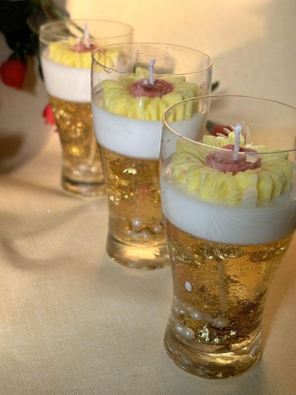 Decorative Beer Glass Candle