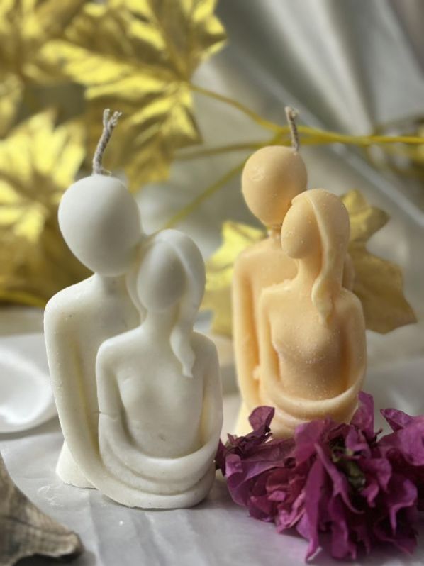 Soy Wax Multicolor Couple Candle