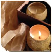 Round Decorative Candle Glass Jar