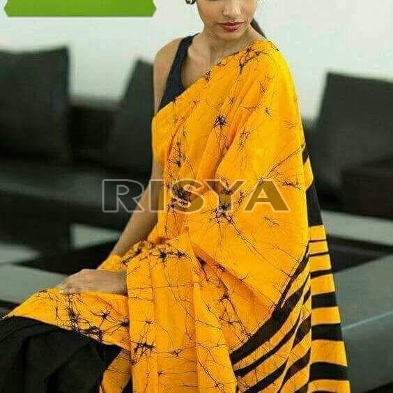 Handloom Printed Cotton Saree