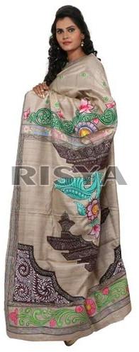 Handloom Tussar Silk Saree