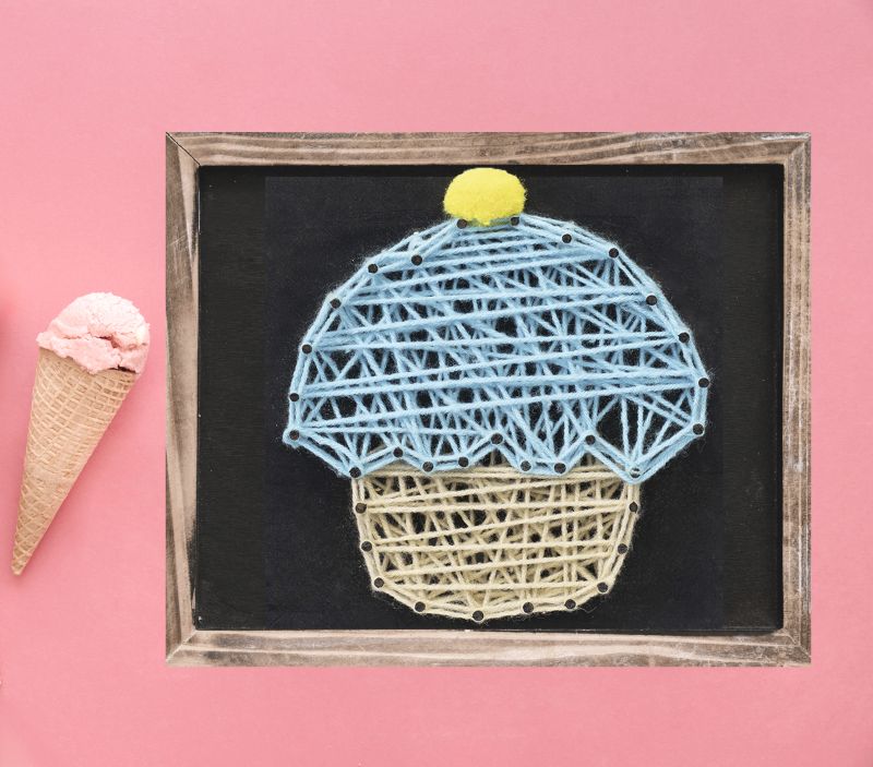 Cupcake String Wall Art