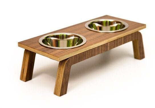 Wooden PET Bowl Stand