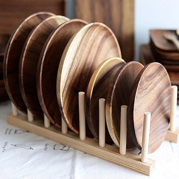 Wooden Plate Holder