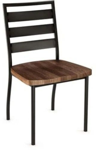 Wooden Seat Metal Chair