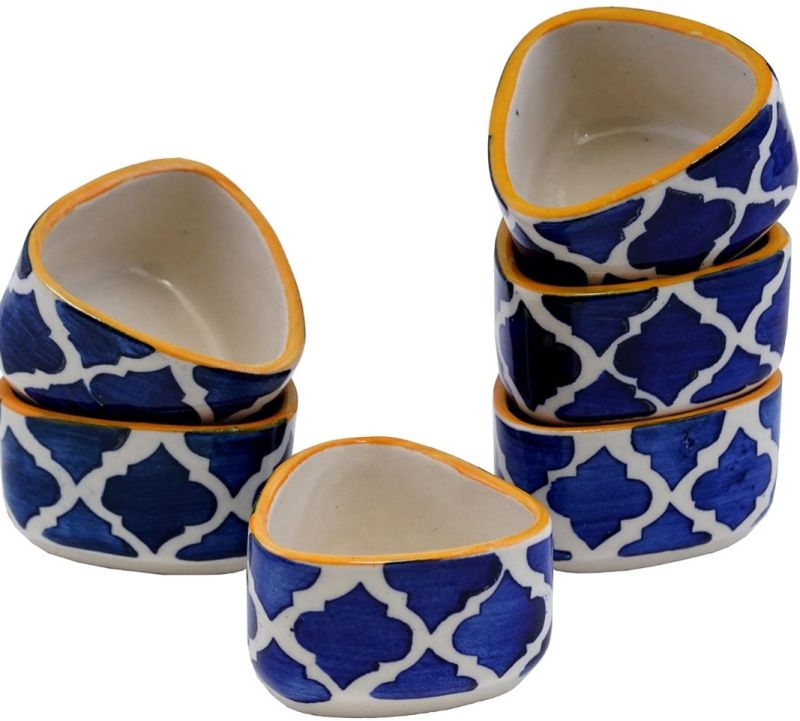 6 Pieces Ceramic Chutney Bowl Set