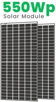 Loom Solar Mono Perc Half Cut Shark 550 Watt Solar Cell Pv Module