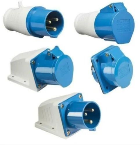 32 AMP 3 Pin Industrial Panel Mounting Socket