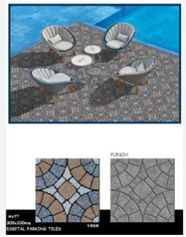 12x12 Digital Vitrified Parking Tiles