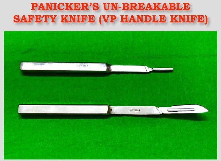 Panicker Un Breakable Safety Knife Vp Handle Knife For Gynecologist