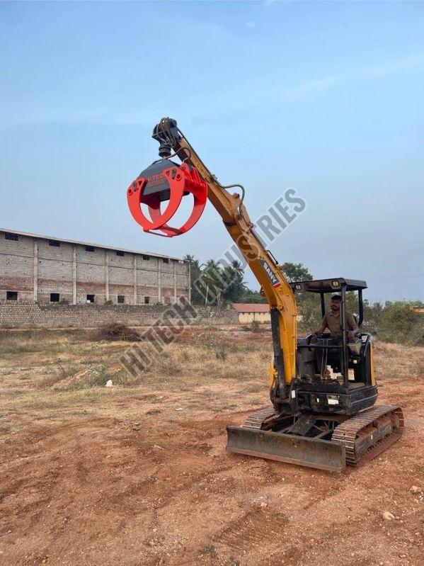 Hydraulic Wood Log Grabber Attachment