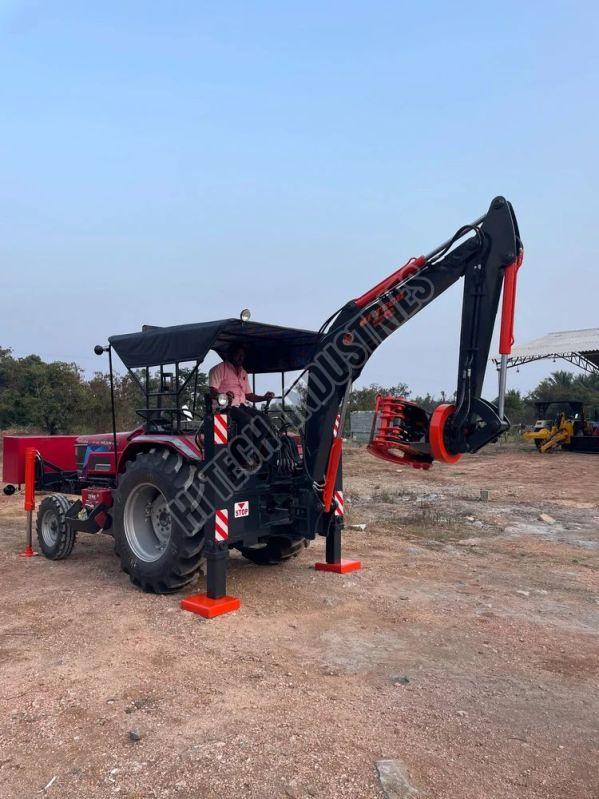 Wood Log Grab With Backhoe Loader Attachment