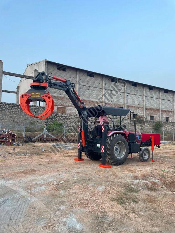 Wood Log Grab With Backhoe Loader Attachment