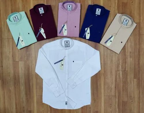 Mens Chinese Collar Shirt