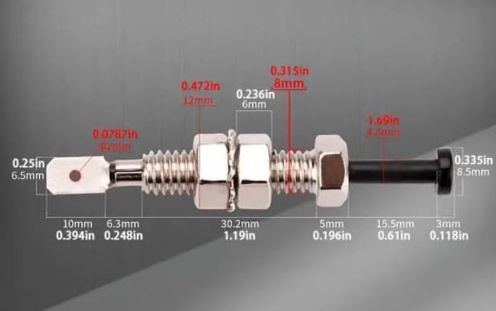 12V Car Bonnet Alarm Light Hood Door Pin Switch