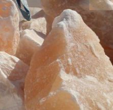 Orange Rock Salt Lump