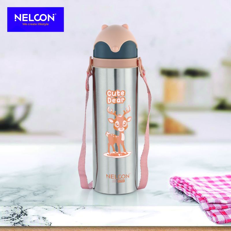 SS KIDS WATER BOTTLE -KIKI-CUTE DEAR 600 ML