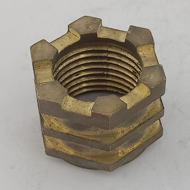 Brass Slotted Nut