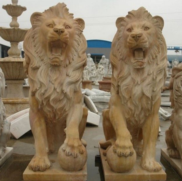 Marble Lion Statue