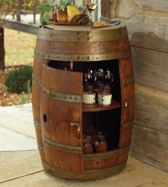 Solid Wood Decorative Bar Barrels