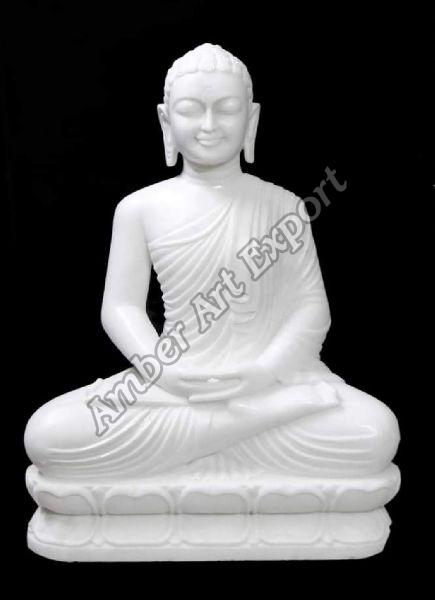 Buddha Statue In White Marble