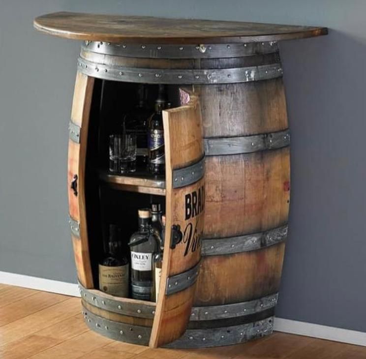 Solid Wood Decorative Bar Barrels