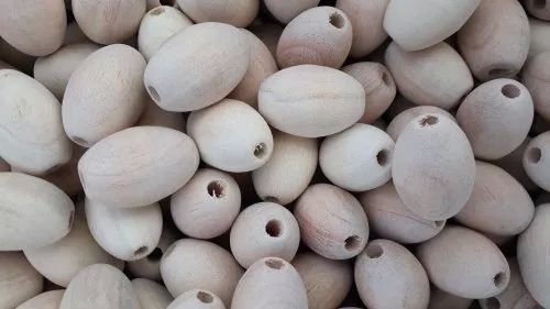 36x50 Mm Oval Shape Wooden Beads