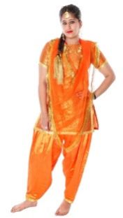 Punjabi Giddha Fancy Dress Costume For Girl