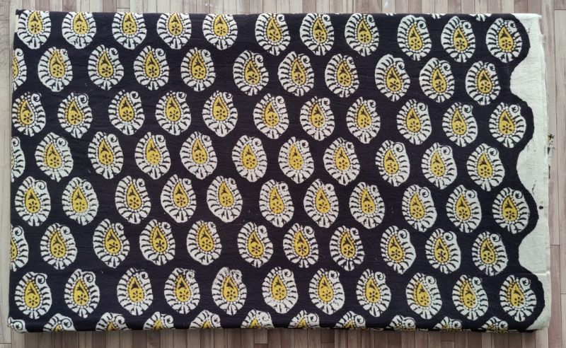 Hand Block Printed Cotton Fabric Running